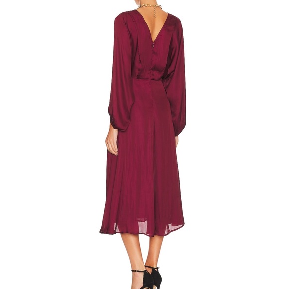 ASTR the Label Marin Dress in Wine Small - Picture 3 of 3